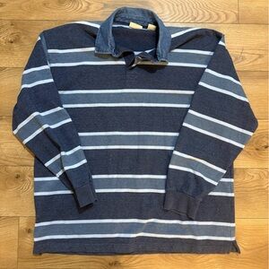 St. John's Bay Navy and Light Blue Polo Shirt